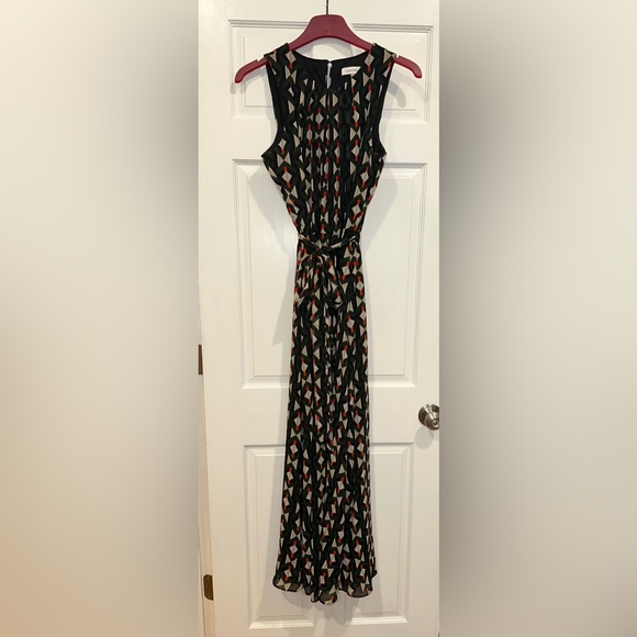 Calvin Klein Geometric Maxi Dress, Size 12 - Picture 3 of 14
